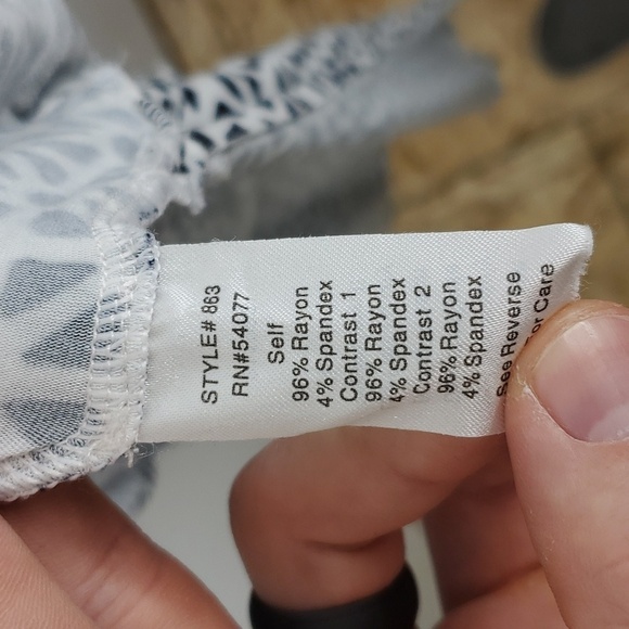 Cabi Twisted Tank Maxi Dress Shelf Bra Split Hem Printed Stretchy Casual Women S - Picture 7 of 11